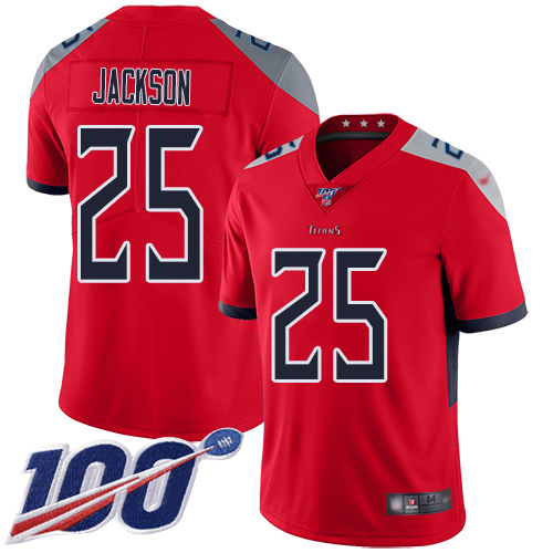Tennessee Titans Limited Red Men Adoree  Jackson Jersey NFL Football #25 100th Season Inverted Legend->youth nfl jersey->Youth Jersey